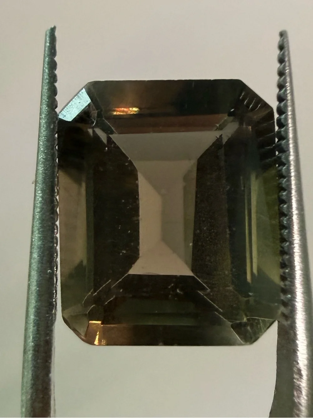 Smoky Quartz Emerald-Cut Gemstone